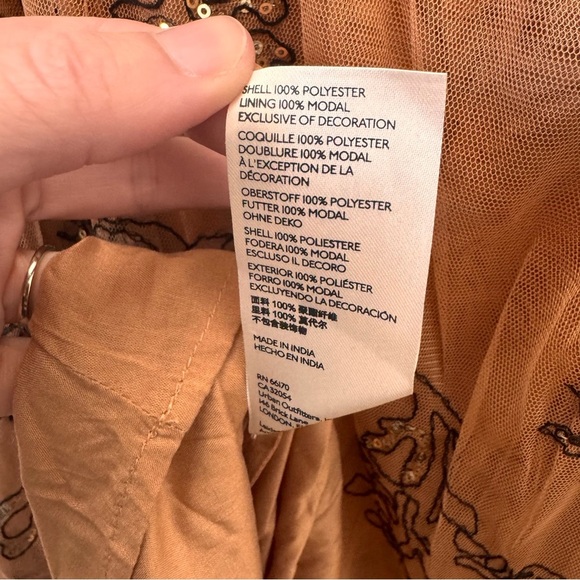 NO LONGER AVAILABLE - DO NOT BUY Anthropologie Brown Floral Midi Dress - Picture 13 of 13